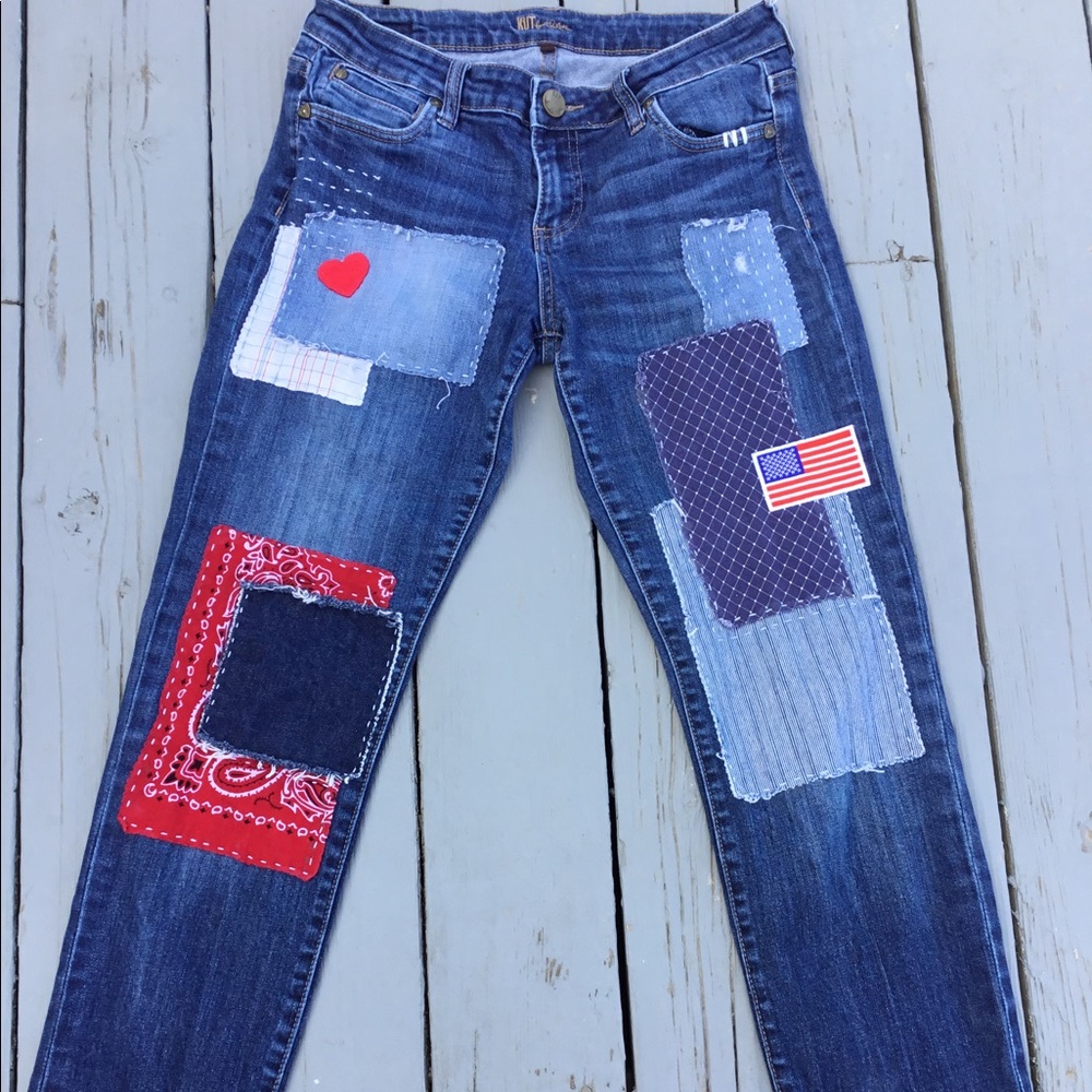 Kut from the kloth. Upcycled jeans.
